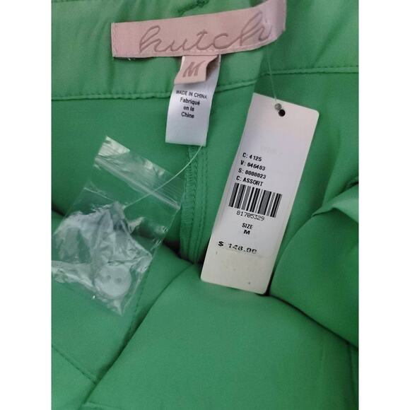 New Anthropologie Hutch Pleated Utility Shorts - Lime Green - Medium - Picture 4 of 4